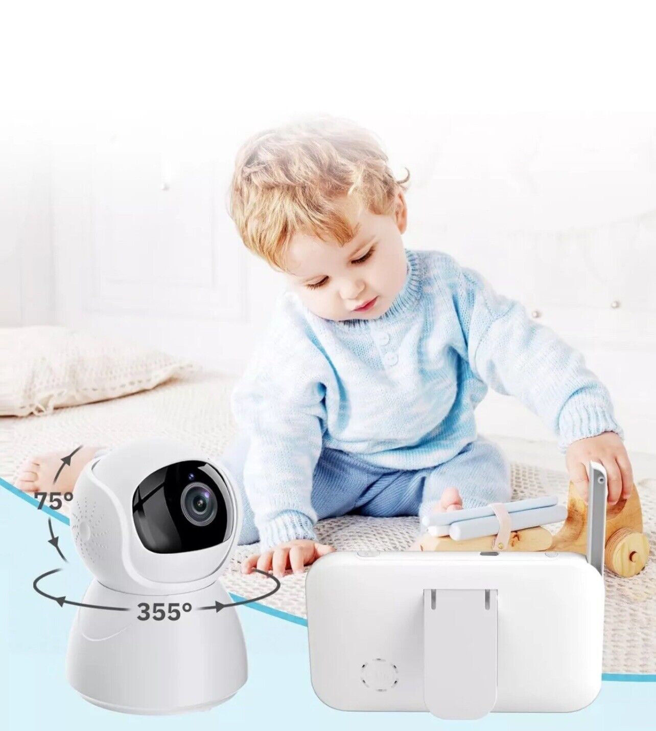 Baby Monitor, Video Baby Monitor with Camera Audio,Night Vision Video Baby Monit