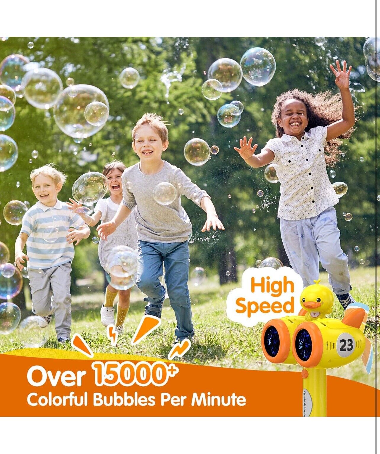 Kids Bubble Wand Double Hole Cartoon 20 Holes