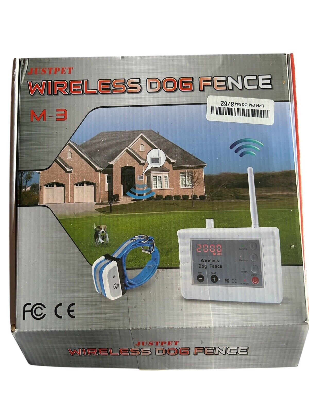 Justpet Wireless Dog Fence With Collar M-3 For Dogs New