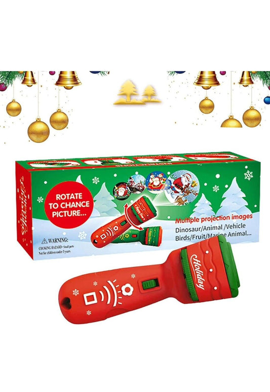 Christmas Flashlight Projector Lamp Toys 24 Patterns Santa Christmas Tree Flashl