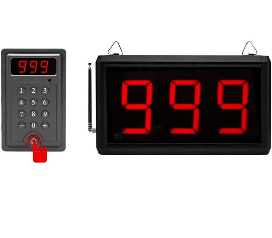 Wireless Queue Calling System 3 Digit Display For Restaurant Or Business