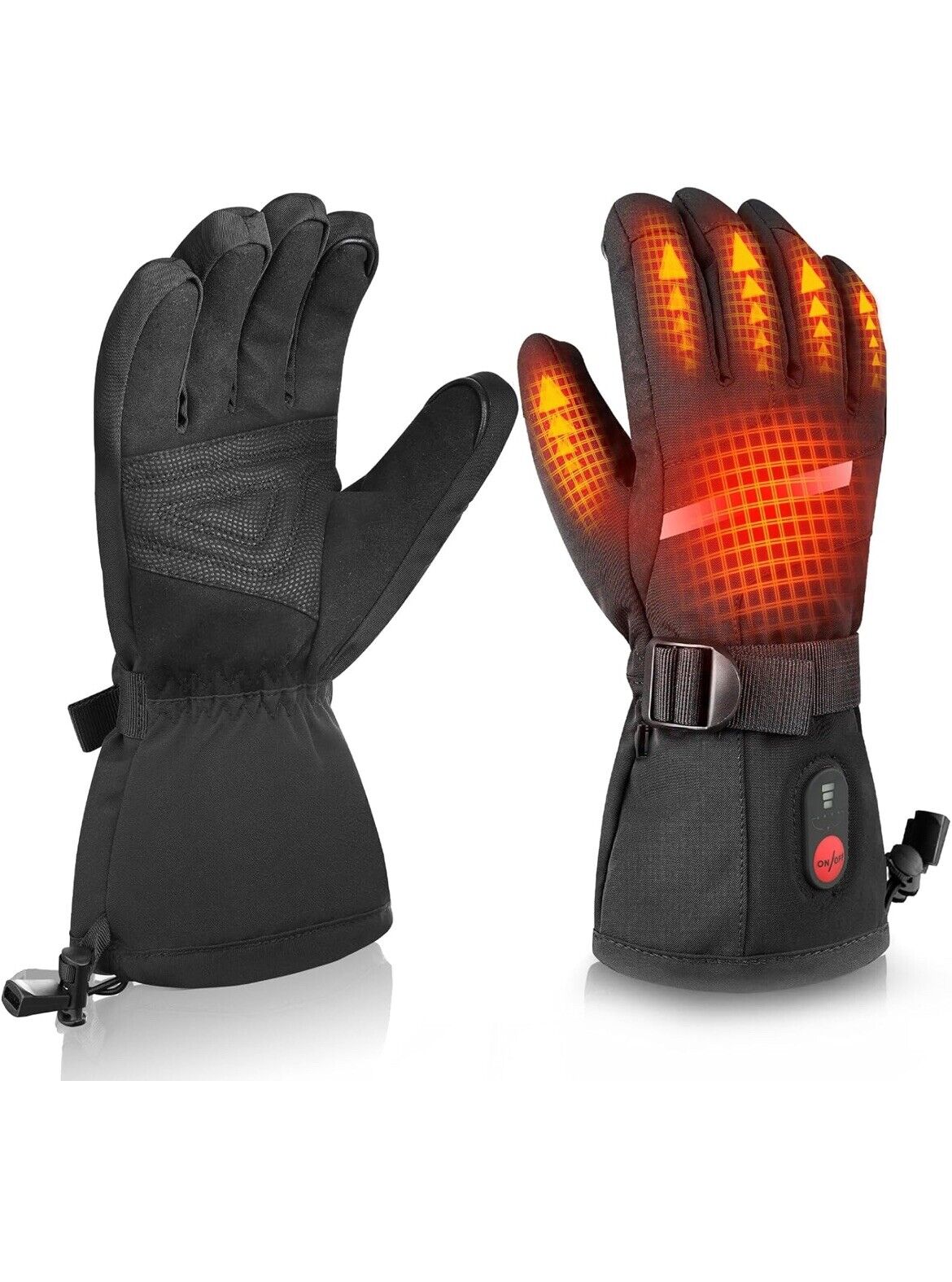 DINSVTA Heated Gloves - Rechargeable Winter Skiing Essential ( X Large /Unisex)