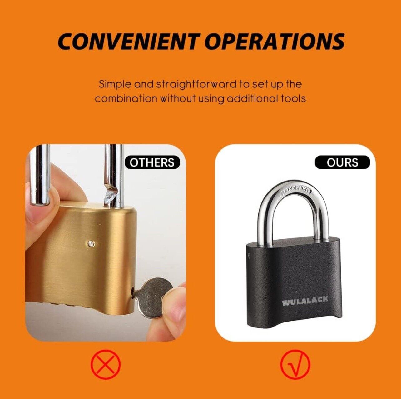 Combo Lock Heavy Duty Outdoor Combination Lock Weatherproof Combination Padlock 