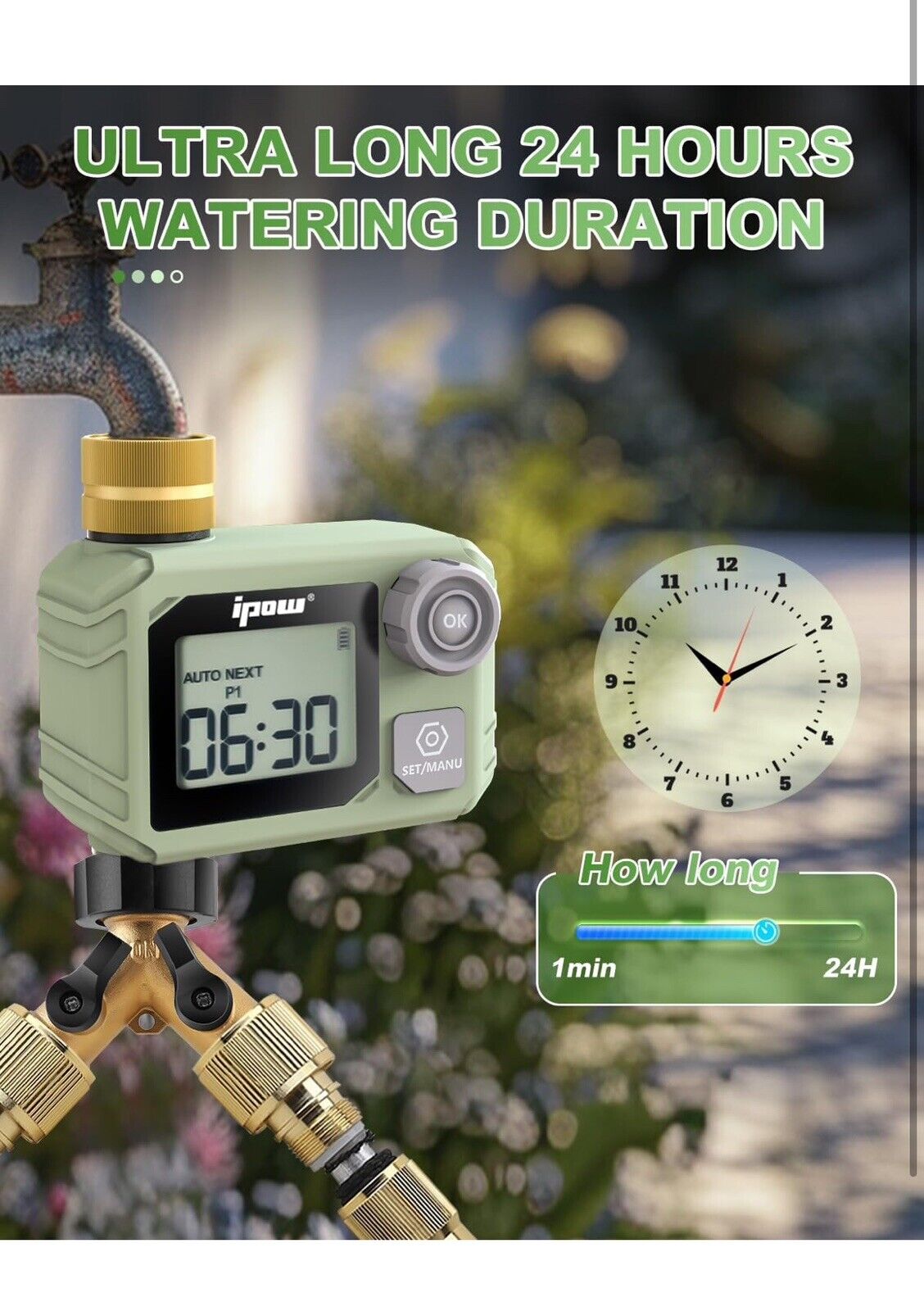 Display Garden Watering Timer Irrigation Controller Watering Irrigation System