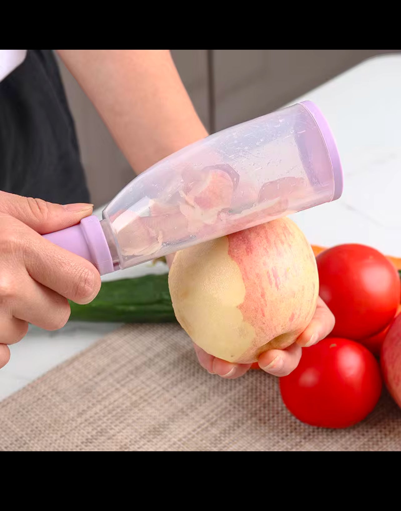 Fruit / Vegetable peeler 3 In 1 with storage box peeling knife stainless