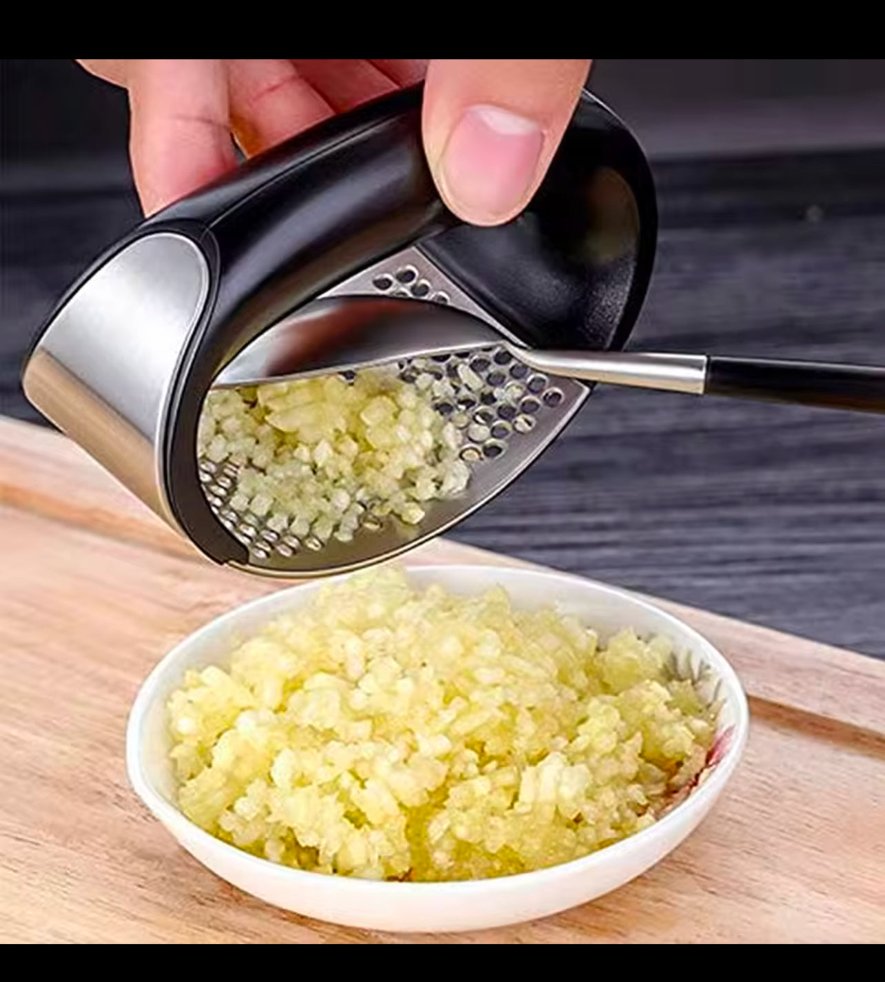 Garlic Press Rocker Garlic Crusher handheld press Rocker Roller kitchen tools